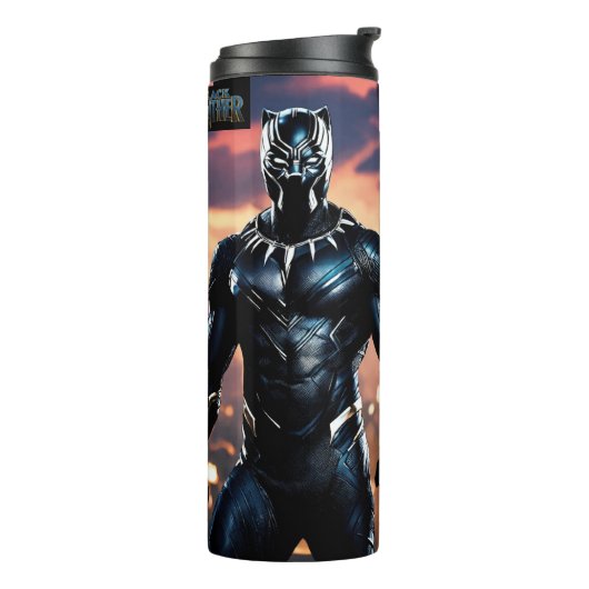 Malevolent Black Panther8KPhotorealistic Water Thermosbeker (Gedraaid links)