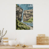 Malham Cove Noord Yorkshire Reisposter Poster (Keuken)