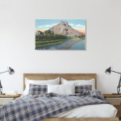 Malheur Butte & River, Uitzicht Oregon Canvas Afdruk (Insitu (Slaapkamer))