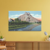 Malheur Butte & River, Uitzicht Oregon Canvas Afdruk (Insitu (Woonkamer))