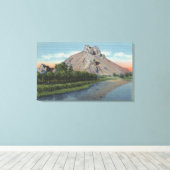 Malheur Butte & River, Uitzicht Oregon Canvas Afdruk (Insitu (Houten vloer))