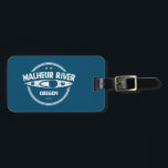 Malheur, Oregon Kayaking Bagagelabel<br><div class="desc">De rivier de Malheur,  die in het Aardbeiengebergte op de zuidelijke hellingen van de Blauwe Bergen in het Malheur National Forest,  Oregon,  de VS stroomt naar het zuidoosten,  het noorden en het noordoosten van de rivier de Snake in Ontario op de staatslijn Idaho</div>