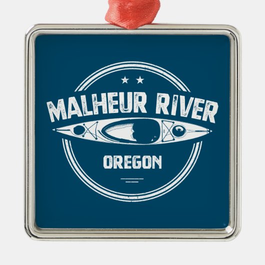 Malheur, Oregon Kayaking Metalen Ornament (Voorkant)
