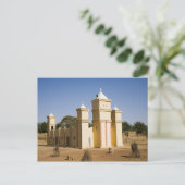 Mali, Bamako. Moskee, Bamako-Djenneweg Briefkaart (Staand voorkant)