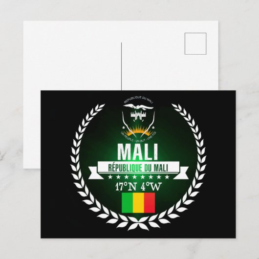 Mali Briefkaart (Voorkant / Achterkant)