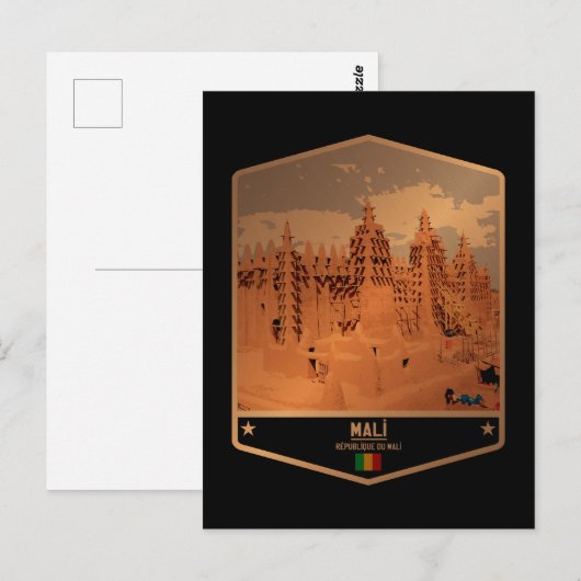 Mali Briefkaart (Voorkant / Achterkant)