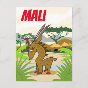 Mali chiwara briefkaart