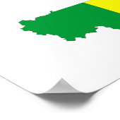 mali country flag map form silhouette symbol poster (Hoek)