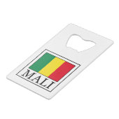 Mali Creditkaart Flessenopener (Voorkant Gekanteld)