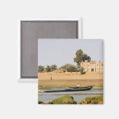 Mali, Djenne. Bani bij Djenne Magneet (Voorkant / Achterkant)