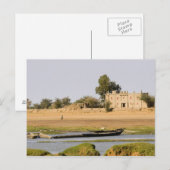 Mali, Djenne. Bani rivier bij Djenne Briefkaart (Voorkant / Achterkant)