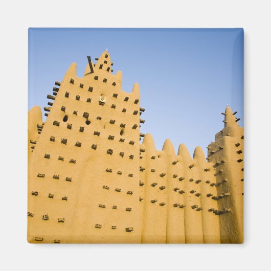 Mali, Djenne. Grote Moskee Magneet (Voorkant)
