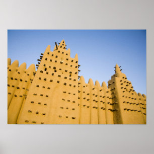 Mali, Djenne. Grote Moskee Poster