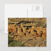 MALI, Dogon Lands. Traditionele Tellem malian Briefkaart (Voorkant / Achterkant)