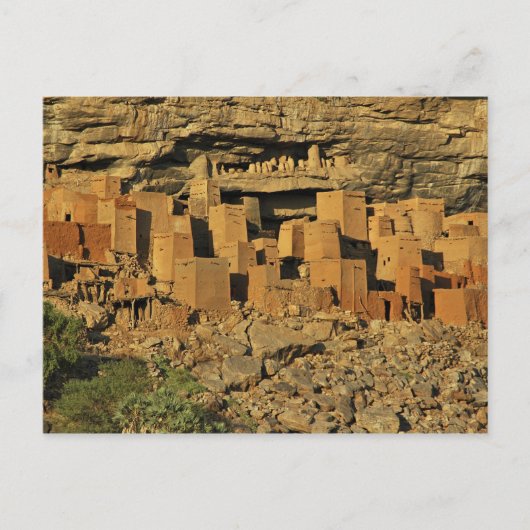 MALI, Dogon Lands. Traditionele Tellem malian Briefkaart (Voorkant)