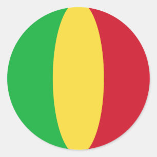 Mali Fisheye Vlag Sticker