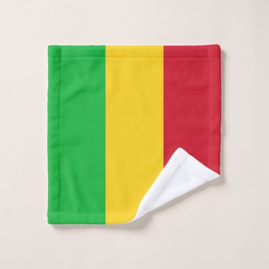 Mali Flag Bad Handdoek (Wasdoekje)