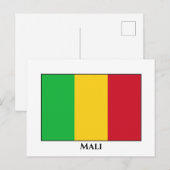 Mali Flag Briefkaart (Voorkant / Achterkant)