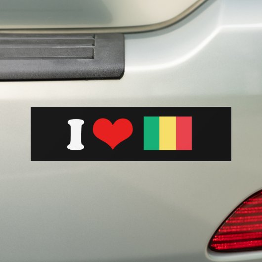 Mali Flag Bumpersticker (Op auto)