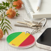 Mali Flag Charming Patriotic Sleutelhanger (Voorkant Rechts)