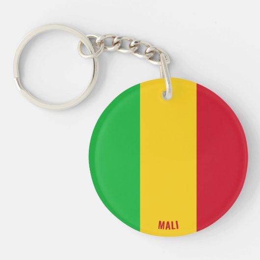 Mali Flag Charming Patriotic Sleutelhanger (Voorkant)