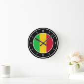 Mali Flag Elegant Round Ronde Klok (Huis)