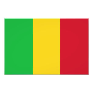 Mali Flag Foto Afdruk