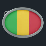 Mali Flag Gesp<br><div class="desc">Patriottische vlag van Mali.</div>