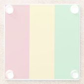 Mali Flag Glazen Onderzetter (Achterkant)