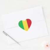 Mali Flag Heart Sticker (Envelop)