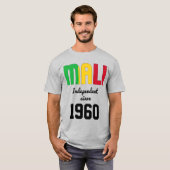 Mali Flag Independence Celebration T-shirt (Voorkant volledig)