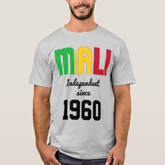 Mali Flag Independence Celebration T-shirt (Voorkant)