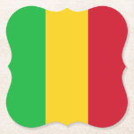 Mali Flag Kartonnen Onderzetters<br><div class="desc">wereldwijde vlaggenproducten - Je kunt je eigen tekst toevoegen.</div>