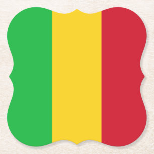 Mali Flag Kartonnen Onderzetters