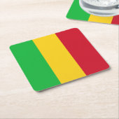 Mali Flag Kartonnen Onderzetters (Schuin)