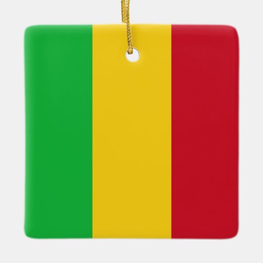 Mali Flag Keramisch Ornament (Voorkant)