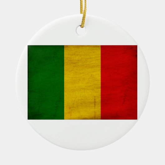 Mali Flag Keramisch Ornament (Voorkant)