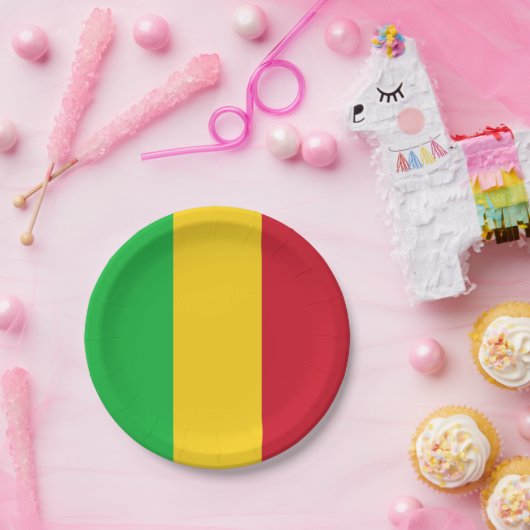 Mali Flag Papieren Bordje (Feest)