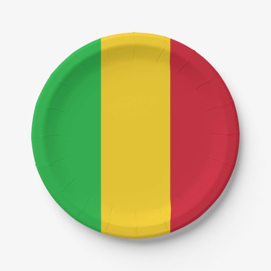 Mali Flag Papieren Bordje (Voorkant)