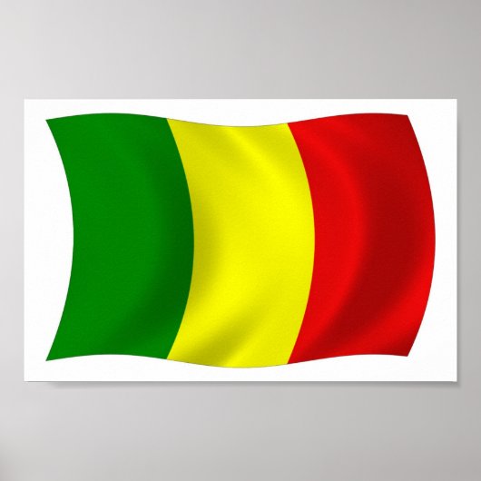 Mali Flag Poster Print (Voorkant)