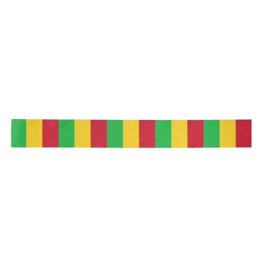 Mali Flag Satijnen Lint (Voorkant)