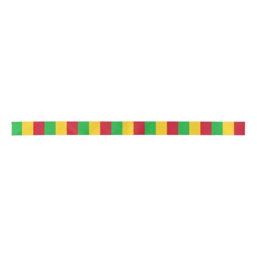 Mali Flag Satijnen Lint (Voorkant)