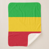 Mali Flag Sherpa Deken (Voorkant)