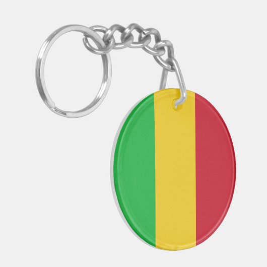 Mali Flag Sleutelhanger (Voorkant Links)