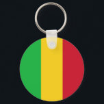 Mali Flag Sleutelhanger<br><div class="desc">Patriottische vlag van Mali.</div>