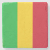 Mali Flag Stenen Onderzetter (Voorkant)