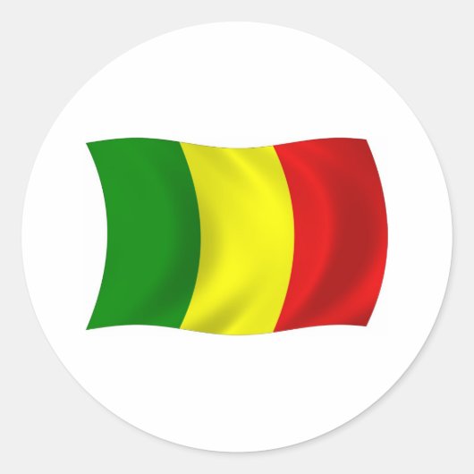 Mali Flag Sticker (Voorkant)