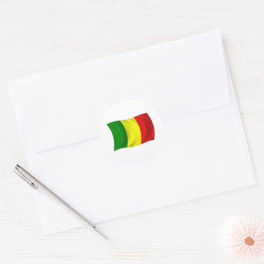 Mali Flag Sticker (Envelop)