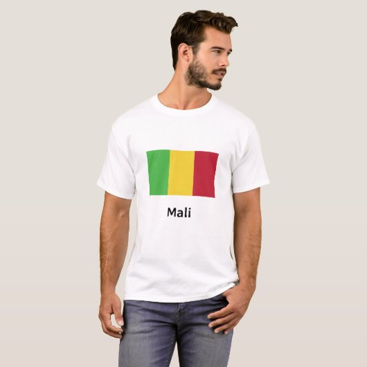 Mali Flag T-shirt (Voorkant volledig)