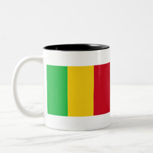 Mali Flag Tweekleurige Koffiemok